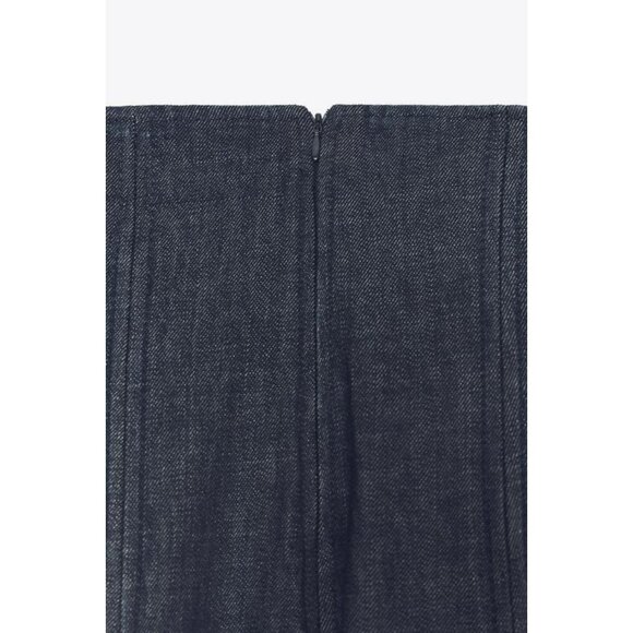 ZARA ZW COLLECTION ULTRA HIGH-WAIST WIDE-LEG JEANS - Picture 7 of 7